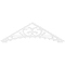 Ekena Millwork Pitch Genova Architectural Grade PVC Gable Pediment, 36"W x 10 1/2"H x 1"P (7/12) GPP036X011X100GEN - alternate 2